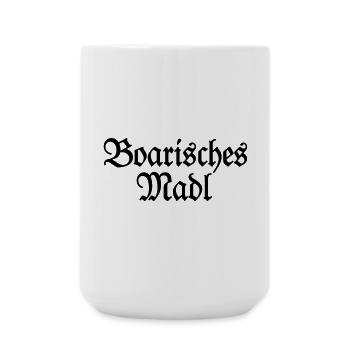 Boarisches Madl - Ein Mädel aus Bayern - Große Tasse 440 ml - Weiß - Vorne