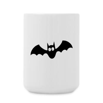 Fledermaus 001 - Große Tasse 440 ml - Weiß - Vorne