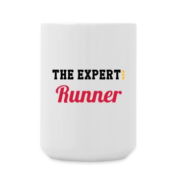 Course à Pied / Running / Jogging / Coureur - Grande tasse 440 ml - blanc - Devant