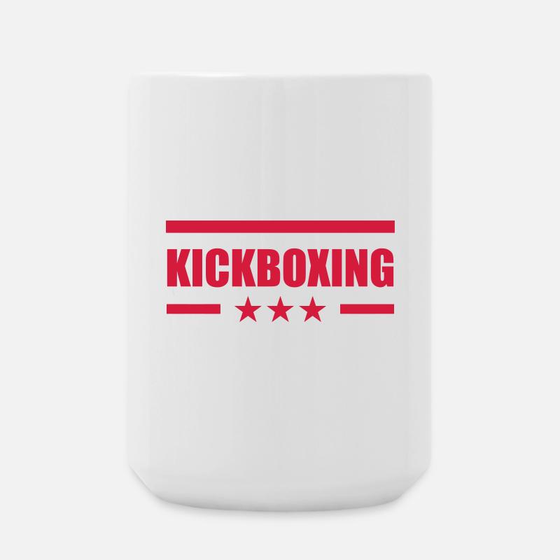 Kickboxen / Kickboxing / Kickboxer / Kick Boxing - Große Tasse 440 ml - Weiß