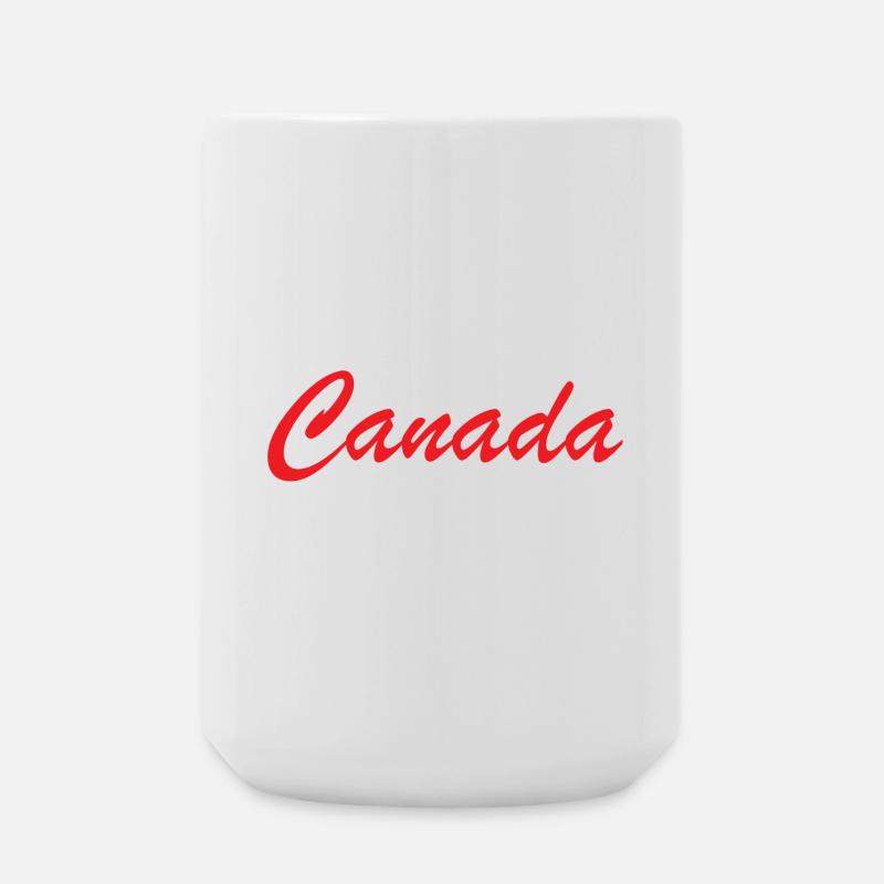 Canada Script Lettering Red - Large Mug 440 ml - white