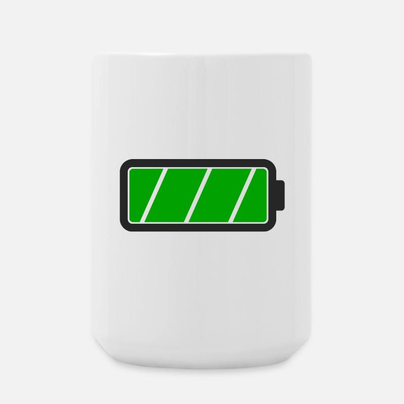Battery full - Large Mug 440 ml - white