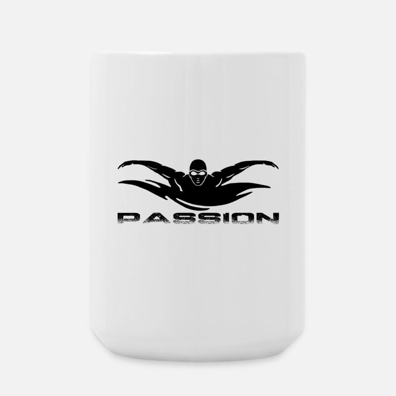 Swimming - Große Tasse 440 ml - Weiß