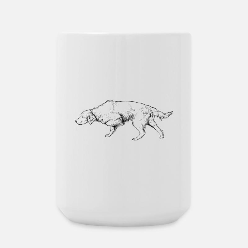 Setter ci-dessus - Grande tasse 440 ml - blanc