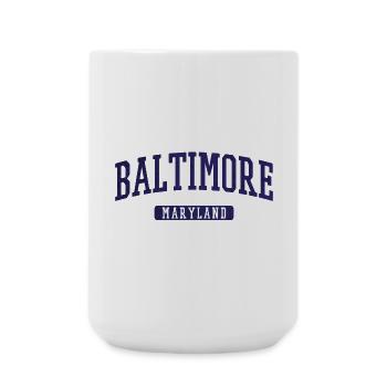 Baltimore Maryland Vintage Arc Print - Large Mug 440 ml - white - Front