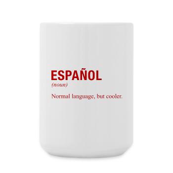 ESPAGNOL Langue espagnole Espagnol Español Espagne - Grande tasse 440 ml - blanc - Devant