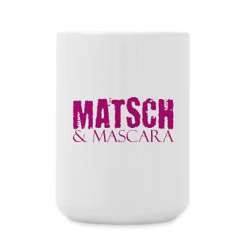 Muddy run shirt mud Matsch Laufshirt Team Mascara - Große Tasse 440 ml - Weiß - Vorne