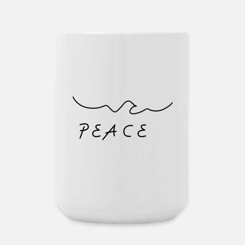 für Frieden! - Große Tasse 440 ml - Weiß