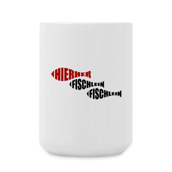 angeln - Große Tasse 440 ml - Weiß - Vorne