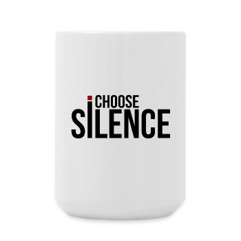 I Choose Silence - Large Mug 440 ml - white - Front