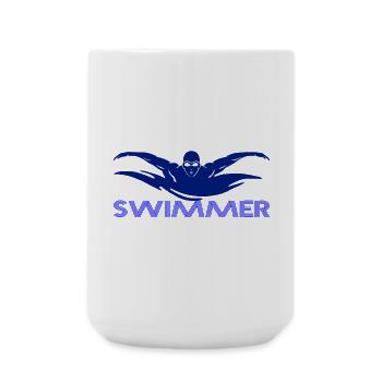 Swimmer - Large Mug 440 ml - white - Front