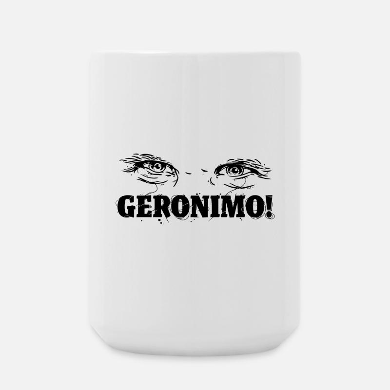 Geronimo! - Große Tasse 440 ml - Weiß
