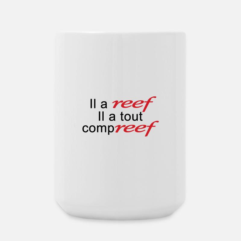 Reef Black - Large Mug 440 ml - white