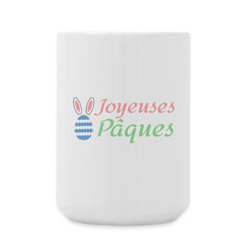 Joyeuses Pâques - Grande tasse 440 ml - blanc - Devant