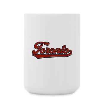 Toronto Retro Script - Large Mug 440 ml - white - Front