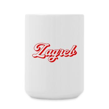 Zagreb Script Rétro - Grande tasse 440 ml - blanc - Devant
