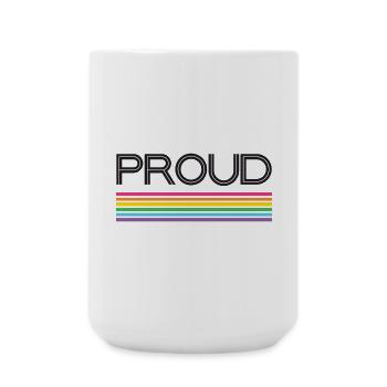 Pride Month LGBT - Proud! - Large Mug 440 ml - white - Front