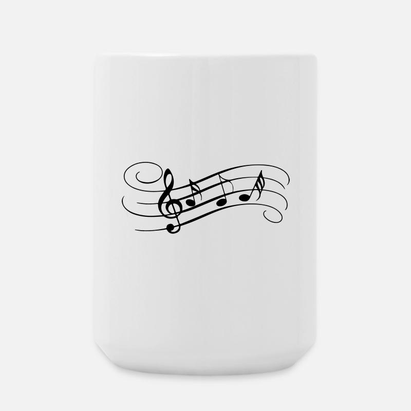 Envolée de notes - Grande tasse 440 ml - blanc