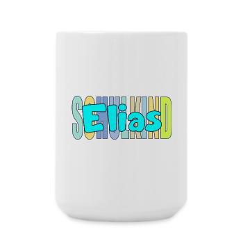 SCHULKIND ELIAS EINSCHULUNG - Große Tasse 440 ml - Weiß - Vorne