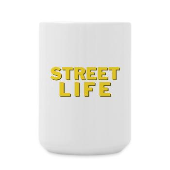 street life - Grande tasse 440 ml - blanc - Devant