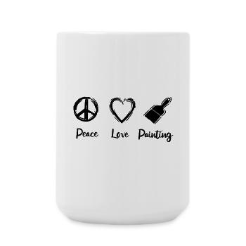 Painters and varnishers - Large Mug 440 ml - white - Front