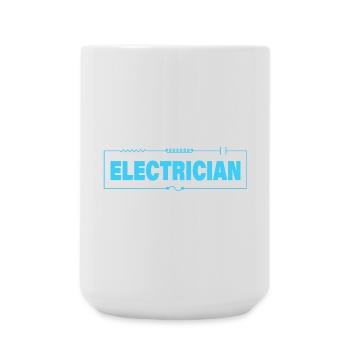 ÉLECTRICIEN - Grande tasse 440 ml - blanc - Devant