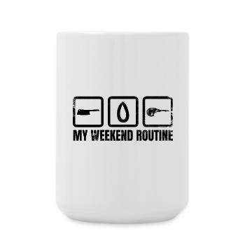 Butcher's Weekend - Large Mug 440 ml - white - Front