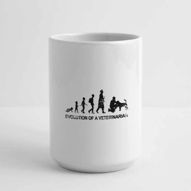 Evolution eines Tierarztes Große Tasse 440 ml