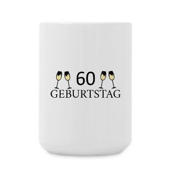 60th birthday 60 years - Large Mug 440 ml - white - Front