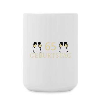 65th birthday 65 years - Large Mug 440 ml - white - Front