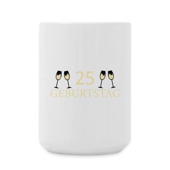 25.Geburtstag 25 Jahre - Große Tasse 440 ml - Weiß - Vorne
