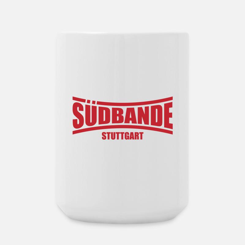 Südbande Stuttgart | Farbe änderbar - Große Tasse 440 ml - Weiß
