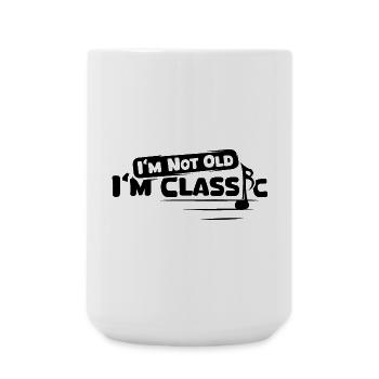 musique classique, dictons amusants, partitions, orchestre - Grande tasse 440 ml - blanc - Devant