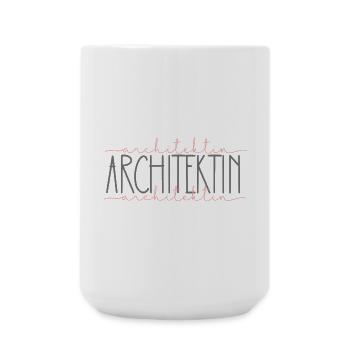 Architektin Geschenk Architektur Beruf - Große Tasse 440 ml - Weiß - Vorne