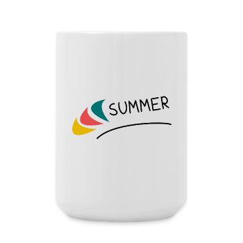 HOLIDAY. HAPPY HOLIDAYS. MISTRESS. MASTER. TEACHER - Large Mug 440 ml - white - Front