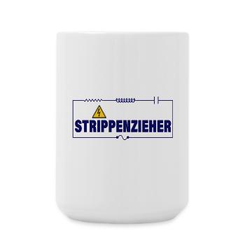 STRIPPENZIEHER - Große Tasse 440 ml - Weiß - Vorne