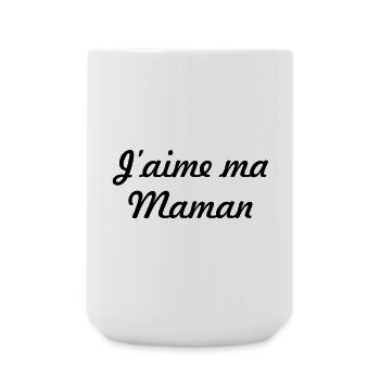 J'aime ma maman - Fête des Mères - Grande tasse 440 ml - blanc - Devant