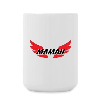 Maman d'Amour - Muttertag - Große Tasse 440 ml - Weiß - Vorne