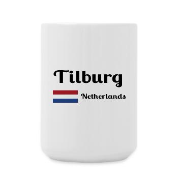 Tilburg, Netherlands- Stylish prints - Large Mug 440 ml - white - Front