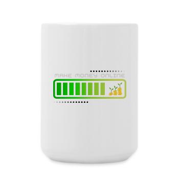 Money Maker Gagner de l’argent en ligne Cadeaux amusants - Grande tasse 440 ml - blanc - Devant