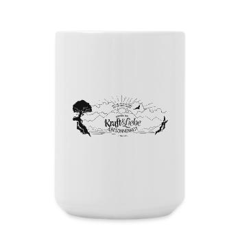 Gott hat uns keinen Geist der Furcht gegeben - Große Tasse 440 ml - Weiß - Vorne