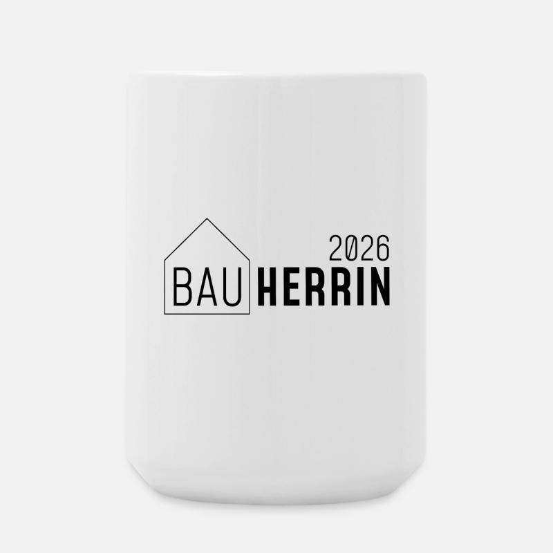 Builder 2026 with house - Large Mug 440 ml - white