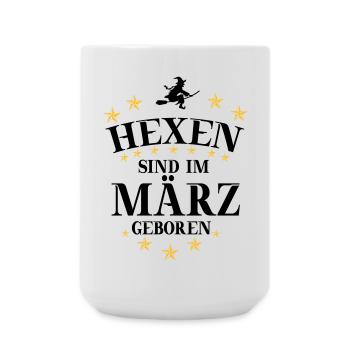 Hexen März - Große Tasse 440 ml - Weiß - Vorne