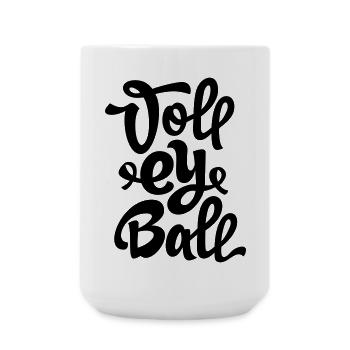 volleyball 1c - Large Mug 440 ml - white - Front