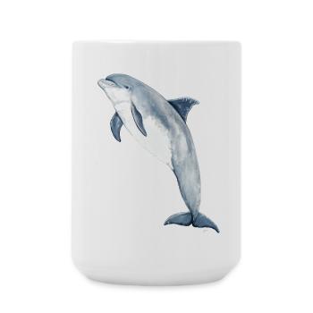 Großer Tümmler - Tümmler - Grand Dauphins - Große Tasse 440 ml - Weiß - Vorne