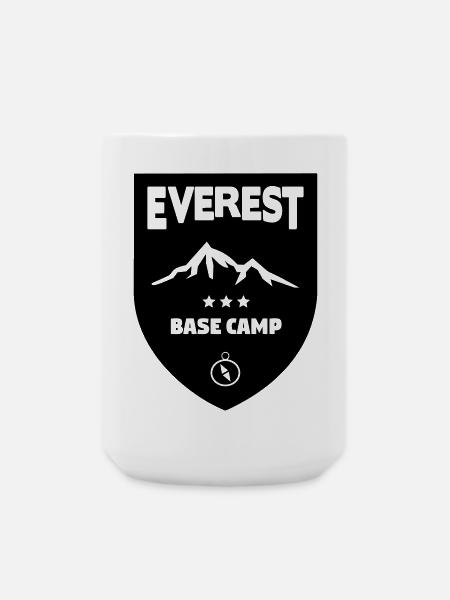 Mount Everest Basecamp - Large Mug 440 ml - white