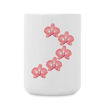 orchidee_2 - Large Mug 440 ml - white - Front