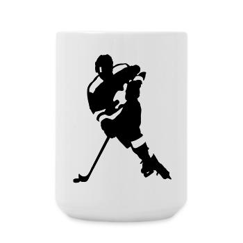 eishockey_1 - Large Mug 440 ml - white - Front