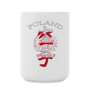 Poland Eagle Symbol Cultural Statement Design - Große Tasse 440 ml - Weiß - Vorne