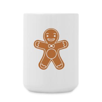 gingerbread man - Large Mug 440 ml - white - Front